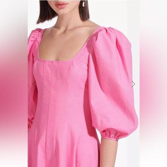 STAUD PINK SWELLS DRESS WILD ORCHID SIZE 2 - Picture 5 of 5